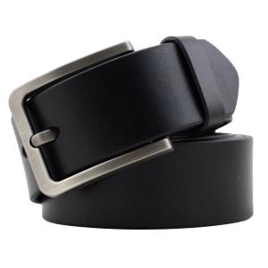 Kaleido Men's 38mm Silver Buckle Leather Belt