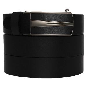 West Leathers Men's Dual-Use Buckle Top Grain Leather Belts Automatic Ratchet Belt