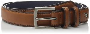 Nautica Boys' Double Loop Belt with Stitch Detail