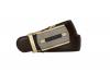Men's Imperial Ratchet Leather Dress Belt (gold buckle w/ black leather)