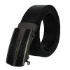West Leathers Men's Dual-Use Buckle Top Grain Leather Belts Automatic Ratchet Belt
