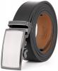 Marino Men’s Wide Rimmed Imprinted Leather Ratchet Dress Belt 1.25" Wide with Automatic Buckle, Enclosed in an Elegant Gift Box
