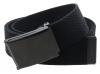 Canvas Web Belt Flip-Top Black Buckle/Tip Solid Color 50" Long 1.5" Wide