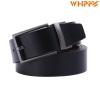 Whippy Genuine Leather Men's Dress Reversible Belt 1.33" Wide Rotated Buckles