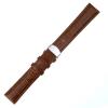 Adebena Calf Leather Watch Bands Strap Replacement Bamboo pattern Push Button Deployment Buckle