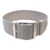 Wrist And Style Perlon Watch Strap – Light Grey | 22mm