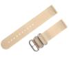Adebena 20mm 2 Piece PVD Heavy Nato Nylon Watch bands Replacement Watch Strap- 3 rings