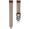 Adebena Calf Leather Watch Bands Strap Replacement Bamboo pattern Push Button Deployment Buckle