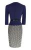 Babyonline Women Colorblock Wear to Work Business Party Bodycon One-piece Dress