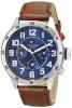 Tommy Hilfiger Men's 1791066 Stainless Steel Watch With Brown Leather Band