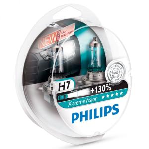 Philips X-treme Vision H7 12 V, 55 W Headlight Bulbs (Pack of 2)