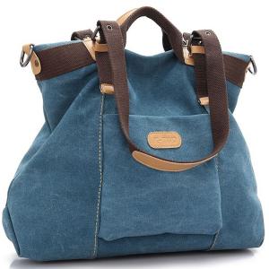Z-joyee Women Shoulder bags Casual Vintage Hobo Canvas Handbags Top Handle Tote Crossbody Shopping Bags