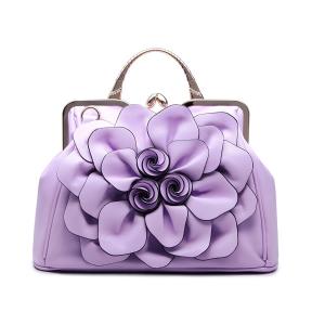 Women Handbag Tote Purse Shoulder Bag Flower PU Leather Crossbody Top Handle Bags By Celsino