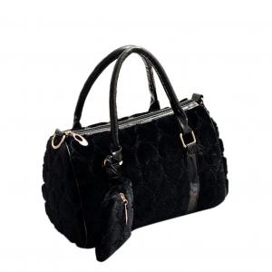 Mosunx(TM) Women Leather Handbag Shoulder Crossbody Bag Tote Messenger Satchel Purse (Black)