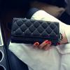 VRLEGEND New Arrival Elegant Lady Women Clutch Trifold Leather Long Wallet Travel Long Purse Card Holder Purse Large Capaicty