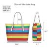 Dasein Women's Top Handle Structured Two Tone Tote Bag Satchel Handbag Shoulder Bag Work Shopping Bag