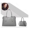 TSRHFGT Women Faux Leather Handbag Top-handle Bag Fashion Shouder Bag Simple Purse