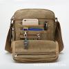 Urmiss Canvas Small Messenger Bag Casual Shoulder Bag Travel Organizer Bag Multi-pocket Purse Handbag Crossbody Bags