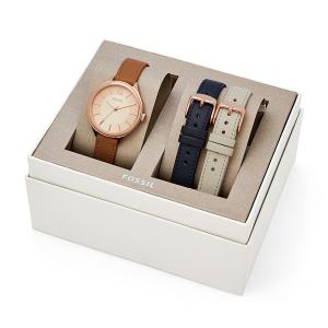 Fossil Suitor Three-Hand Interchangeable Strap Gift Set Watch