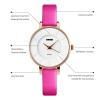 Daimon Women's Wrist Watches with Rose Gold Case and Leather Strap