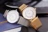 SINOBI Women Steel Mesh Watches, Crystal Bracelet Roman Numeral Watches for Women reloj de pulsera Silver