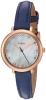 Fossil Women's Quartz Stainless Steel and Leather Automatic Watch, Color:Blue (Model: ES4083)