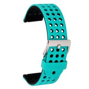 Wishteta Quick Release Watch Bands - Choice of Colors & Widths (18mm or 20mm or 22mm) - Soft Silicone Rubber men