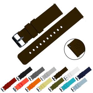 BARTON Quick Release Silicone - Choice of Color & Width (16mm, 18mm, 20mm or 22mm) - Silky Soft Rubber Watch Bands