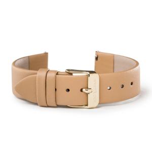 WRISTOLOGY 18mm Womens Sand Tan Brown Leather Easy Change Interchangeable Strap Band