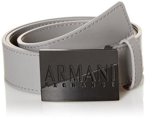 Armani Exchange Men's Reversible Logo Buckle Leather Belt