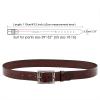 JASGOOD Women's Western Fashion Belts with Embossed Leather and Engraved Hollow Buckle