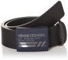Armani Exchange Men's Utility Slide Buckle Leather Belt