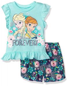 Disney Toddler Girls' Frozen Woven Short Set