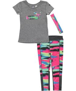 Puma Kids Womens Pants and Tee Set (Big Kids)