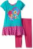 Nickelodeon Girls' 2 Piece Shimmer and Shine Tee and Legging Set