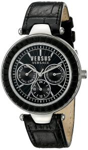 Versus by Versace Women's SOS020015 Sertie Multifunction Analog Display Quartz Black Watch