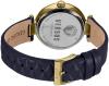 Versus by Versace Women's 'COVENT GARDEN' Quartz Stainless Steel and Leather Casual Watch, Color:Blue (Model: SCD030016)