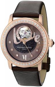 Frederique Constant Women's FC310CLHB2PD4 Ladies Automatic Brown Open Dial Diamond Watch