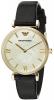 Emporio Armani Women's AR1910 Retro Black Leather Watch