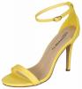 Breckelles Women's Sydney-46 Stiletto Ankle Strap Dress High Heeled Nubuck Sandals
