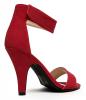 Delicious ROSELA Open Toe High Heel Ankle Strap Sandal