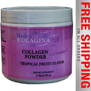 NEW Hidro Colagina Xxi, Hidrolized Collagen Powder with Vitamin C, Colageina 10