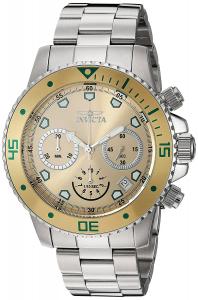 Invicta Men's Pro Diver Chrono Stainless Steel Champagne Dial Watch (21888)
