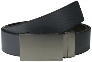 Calvin Klein Men's 38 mm Reversible Flat-Strap Leather Belt