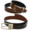 Alpine Swiss Mens Dress Belt Reversible Black Brown Leather Imported from Spain