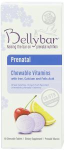 Bellybar Chewable Prenatal Vitamins, Mixed Fruit Flavor, 60-Count