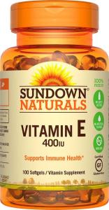 Sundown Naturals Vitamin E 400 IU Di-Alpha, 100 Synthetic Softgels