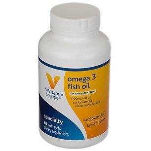 the Vitamin Shoppe Omega-3 Fish Oil 60 Softgels