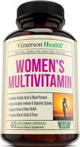 Women's Daily Multivitamin Supplement - Biotin, Vitamins A B C D E, Calcium, Zinc, Lutein, Magnesium, Manganese, Folic Acid & More. Natural, Non-Gmo, Gluten Free & Dairy Free Multivitamins for Women