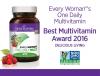 New Chapter Every Woman's One Daily, Women's Multivitamin Fermented with Probiotics + Iron + B Vitamins + Vitamin D3 + Organic Non-GMO Ingredients - 72 ct